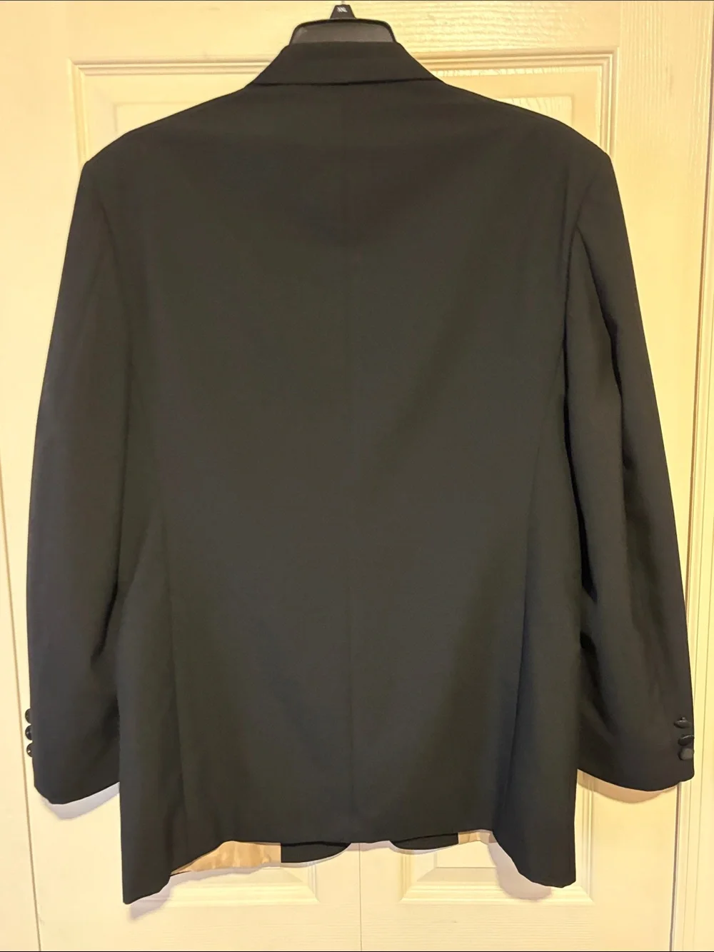 Chaps Ralph Lauren Black Tuxedo Jacket with Satin Trim